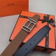 Hermes Cape Town belt buckle & Reversible leather strap 38 mm Togo Camel High