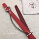 Hermes Chain belt buckle & Reversible leather strap 13 mm Epsom Red/Burgundy High