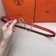 Hermes Chain belt buckle & Reversible leather strap 13 mm Epsom Red/Burgundy High