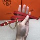 Hermes Chain belt buckle & Reversible leather strap 13 mm Epsom Red/Burgundy High