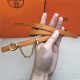 Hermes Chain belt buckle & Reversible leather strap 13 mm Epsom Orange/Wine High