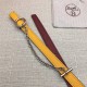 Hermes Chain belt buckle & Reversible leather strap 13 mm Epsom Yellow/Burgundy High