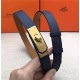 Hermes Kelly 18 belt Epsom Navy High