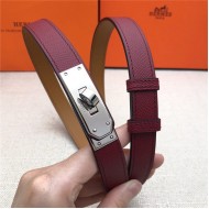 Hermes Kelly 18 belt Epsom Burgundy High