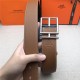 Hermes Nathan 38 reversible belt Togo Camel High