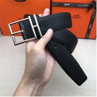 Hermes Nathan 38 reversible belt Togo Black High