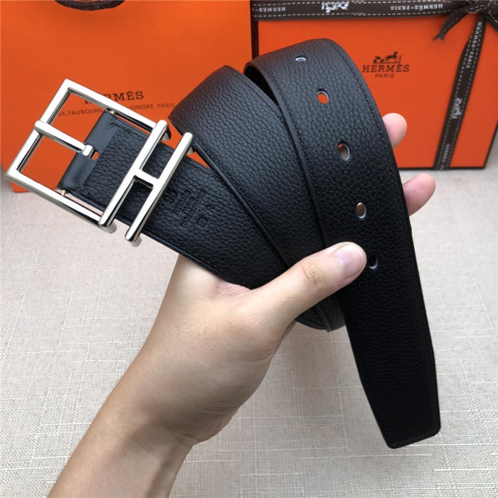 Hermes Nathan 38 reversible belt Togo Black High