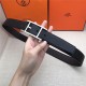 Hermes Quentin reversible belt 32 mm Togo Black/Coffee High