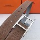 Hermes Quentin reversible belt 32 mm Togo Camel/Grey High