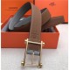 Hermes Reversible belt 32 mm Togo Camel/Grey High