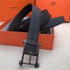 Hermes Reversible belt 32 mm Togo Black/Grey High