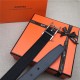 Hermes Quentin reversible belt 32 mm Togo Black High