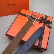 Hermes Quentin reversible belt 32 mm Togo Camel High