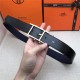 Hermes Quentin reversible belt 32 mm Togo Navy High