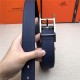 Hermes Quentin reversible belt 32 mm Togo Navy High