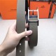 Hermes Quentin reversible belt 32 mm Togo Grey High