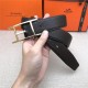 Hermes Quentin reversible belt 32 mm Togo Coffee High