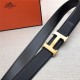 Hermes H belt buckle & reversible strap 32/38 mm Togo Black High