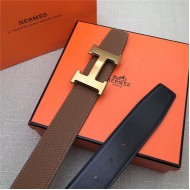 Hermes H belt buckle & reversible strap 32/38 mm Togo Camel High