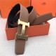 Hermes H belt buckle & reversible strap 32/38 mm Togo Camel High