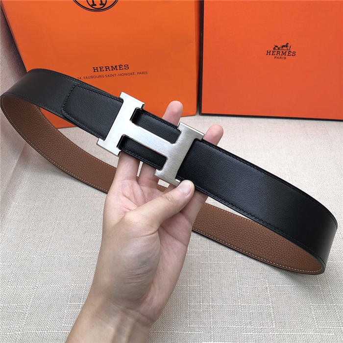 Hermes H belt buckle & reversible strap 32/38 mm Togo Camel High