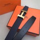 Hermes H belt buckle & reversible strap 32/38 mm Togo Navy High