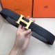 Hermes H belt buckle & reversible strap 32/38 mm Togo Navy High