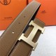 Hermes H belt buckle & reversible strap 32 mm Epsom Camel High