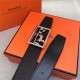 Hermes Carriage reversible Belt 32/38 mm Togo Coffee High