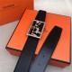 Hermes Carriage reversible Belt 32/38 mm Togo Black High