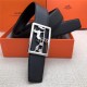 Hermes Carriage reversible Belt 32/38 mm Togo Black High