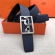 Hermes Carriage reversible Belt 32/38 mm Togo Navy High