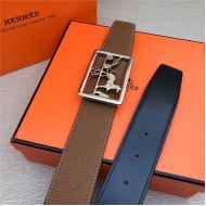 Hermes Carriage reversible Belt 32/38 mm Togo Camel High