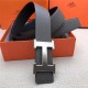 Hermes H belt buckle & reversible strap 38 mm Epsom Dark Grey High