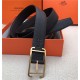 Hermes Society 32 reversible belt Togo Black/Coffee High