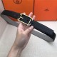 Hermes Society 32 reversible belt Togo Black/Grey High