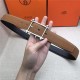 Hermes Reversible belt 32 mm Epsom Camel High