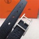 Hermes Quentin reversible belt 32 mm Epsom Black High