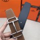 Hermes Royal belt buckle & Reversible leather strap 32 mm Togo Camel High