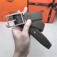 Hermes Society 32 reversible belt Togo Grey High