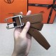 Hermes Society 32 reversible belt Togo Camel High