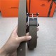 Hermes Reversible belt 32 mm Togo Grey High