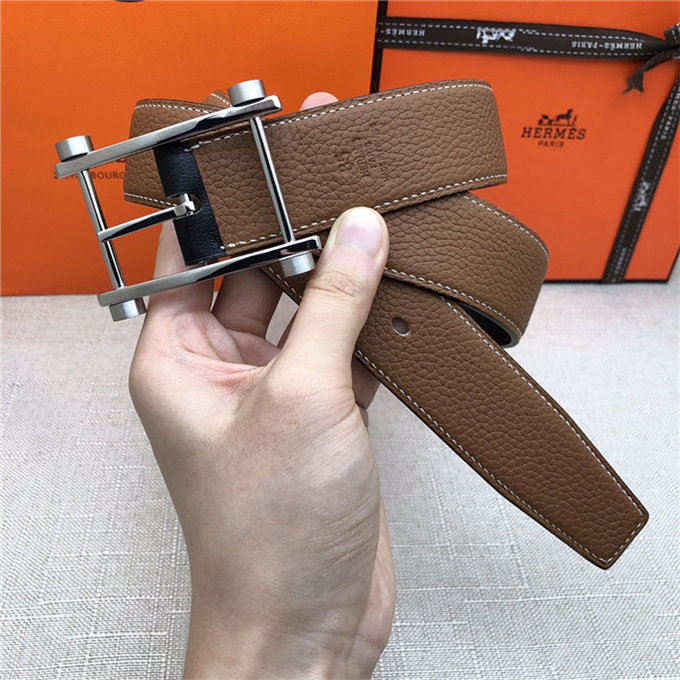 Hermes Reversible belt 32 mm Togo Camel High