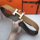 Hermes H belt buckle & reversible strap 32/38 mm Epsom Camel/Grey High