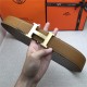 Hermes H belt buckle & reversible strap 32/38 mm Epsom Camel/Grey High