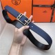 Hermes Cape Code 32 reversible belt Togo Navy High