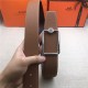 Hermes Oscar belt buckle & Reversible leather strap 32/38 mm Togo Camel High