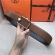 Hermes Oscar belt buckle & Reversible leather strap 32/38 mm Togo Camel High