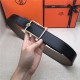 Hermes Oscar belt buckle & Reversible leather strap 32/38 mm Togo Grey High