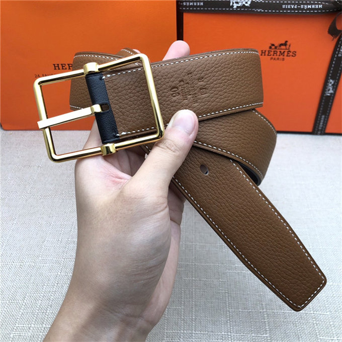 Hermes Reversible Belt 38 mm Togo Camel High